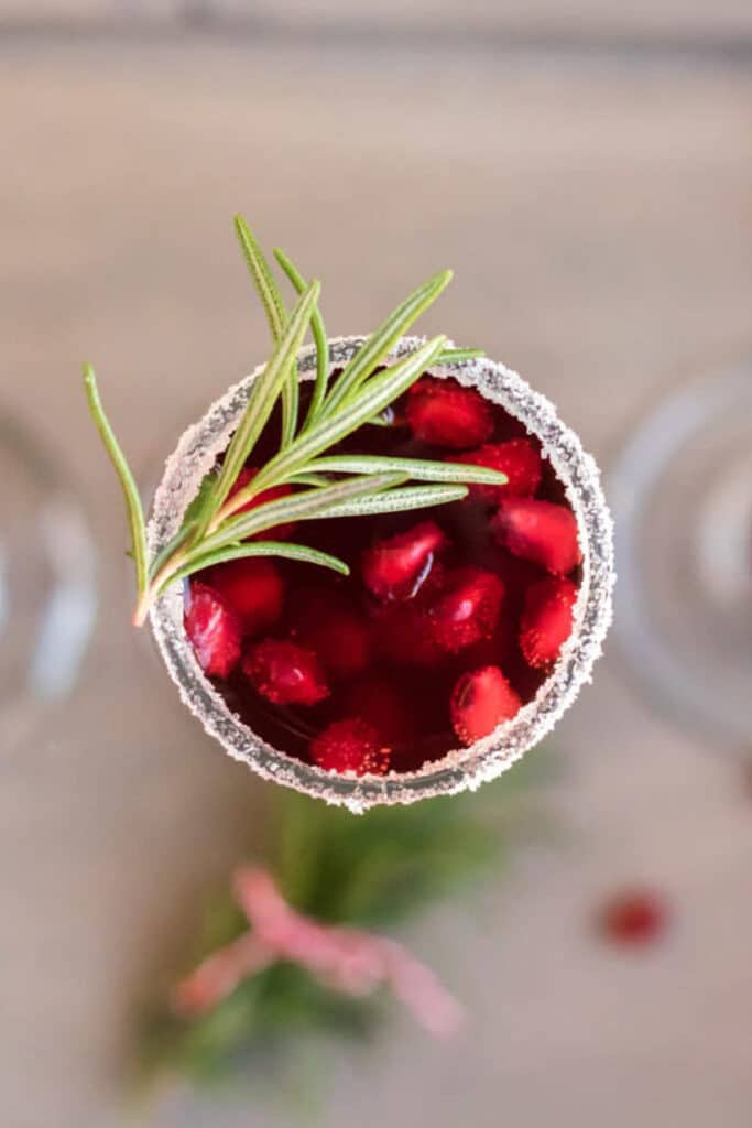 Simple Elegant Holiday Pomegranate Mimosa - Fresh Coast Eats