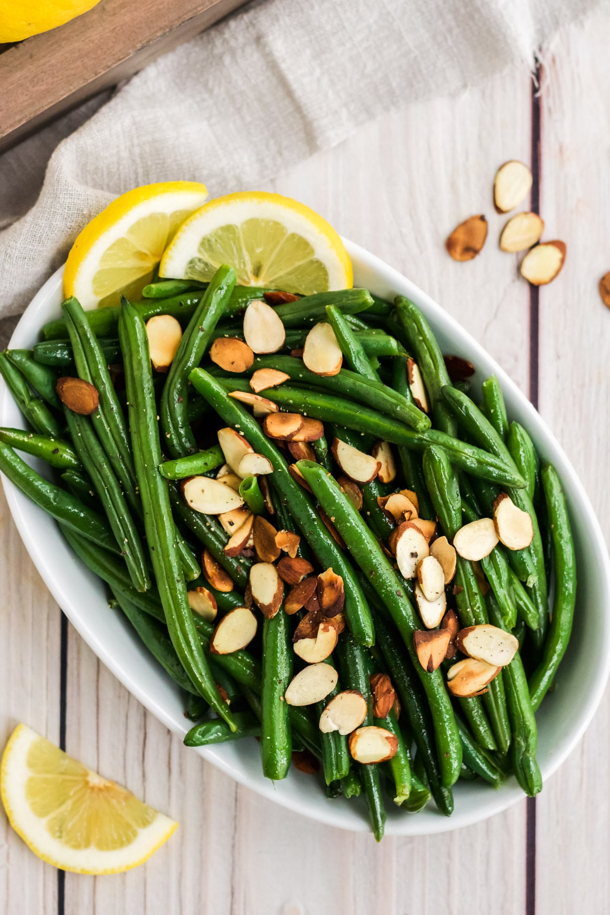 Green beans almondine fresh coast eats