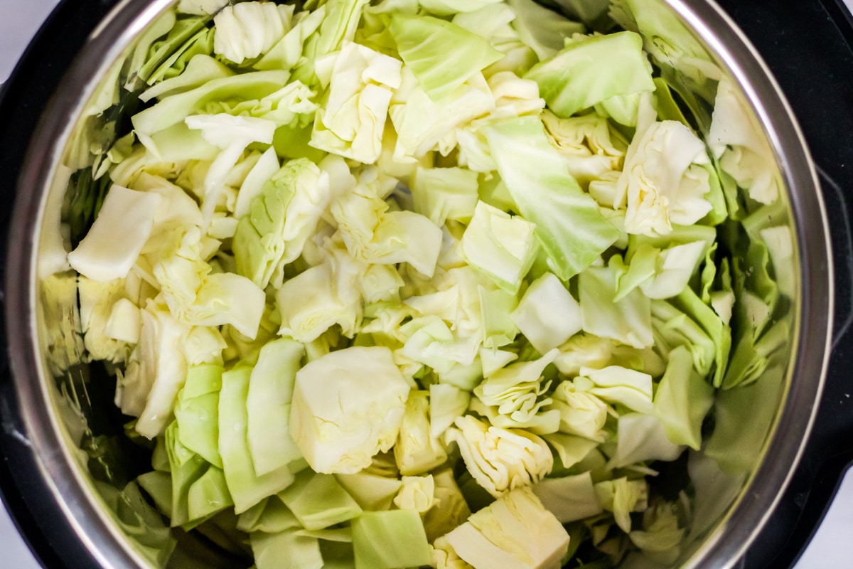 instant pot cabbage chopped up