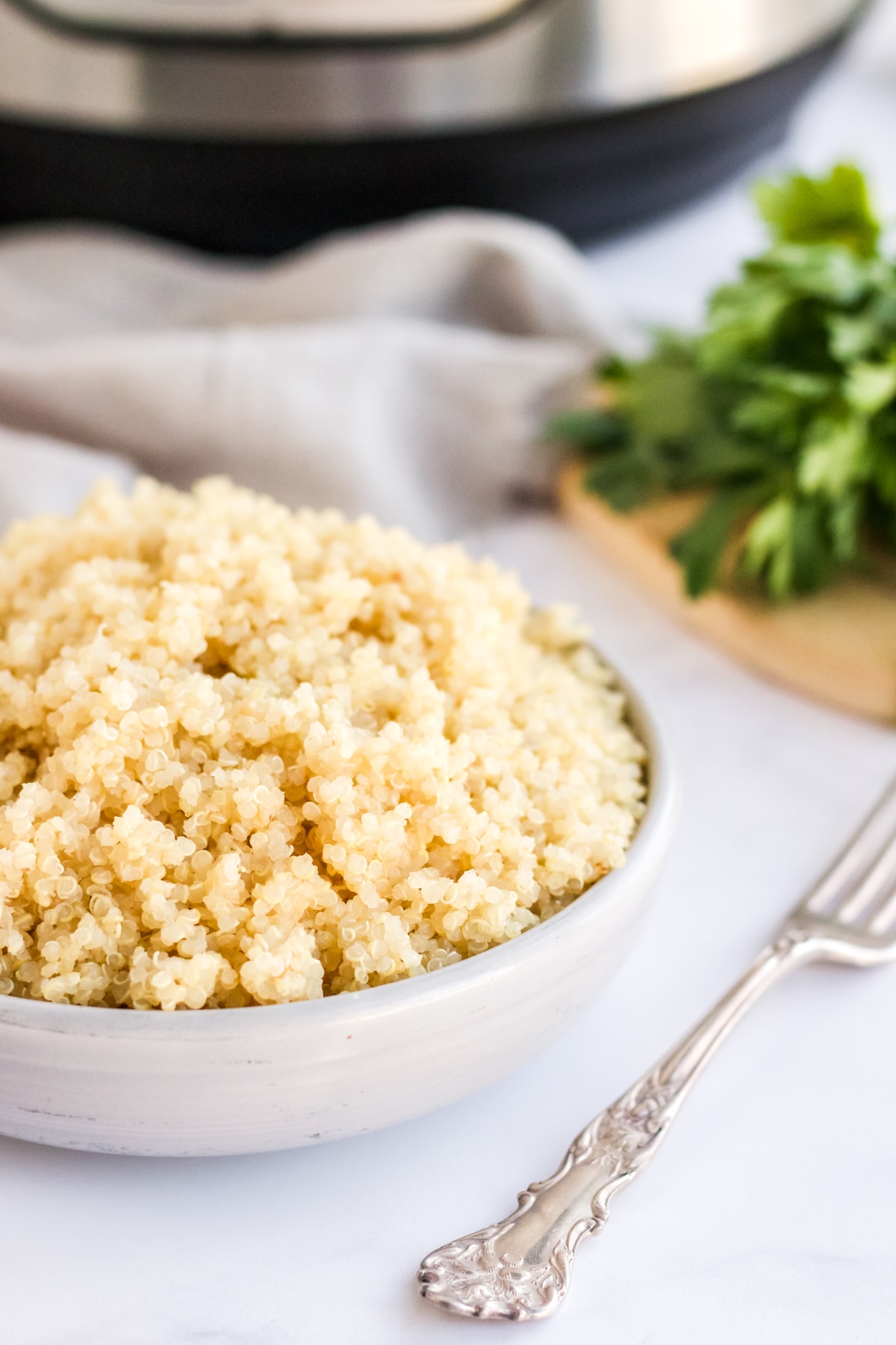 instant pot quinoa in a bowl