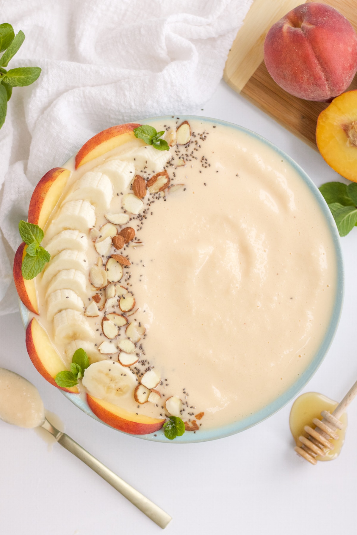 Peach Smoothie Bowl - Fresh Coast Eats