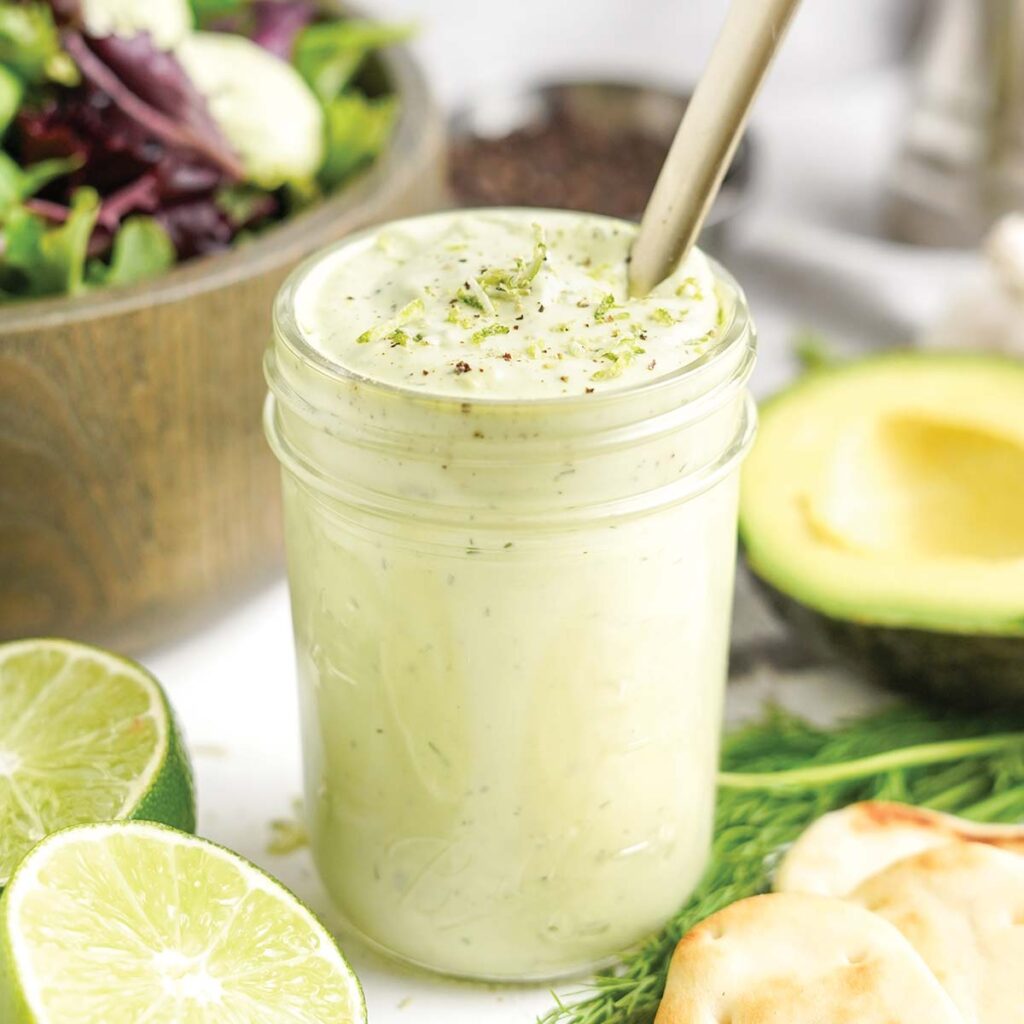 Avocado Lime Ranch Dressing - Fresh Coast Eats