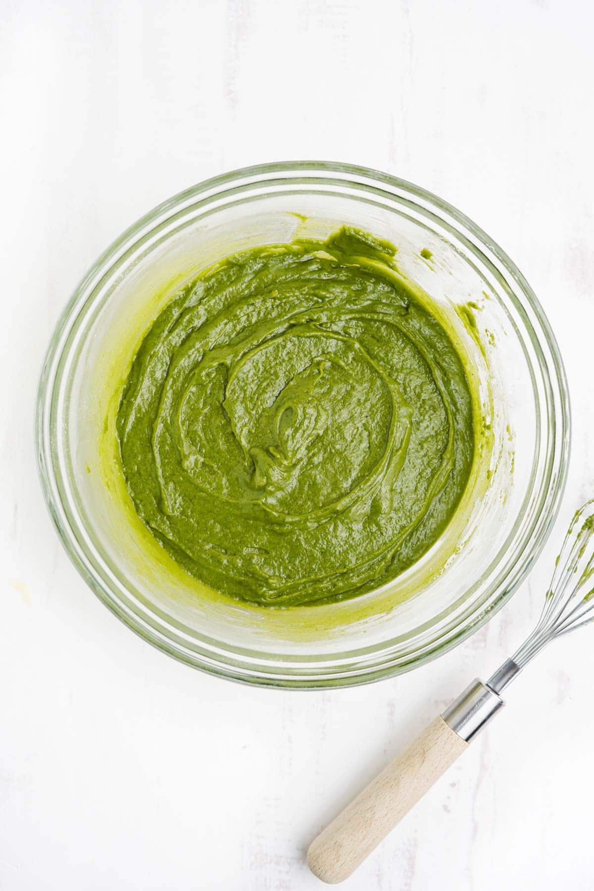 Green batter for matcha cupakes.