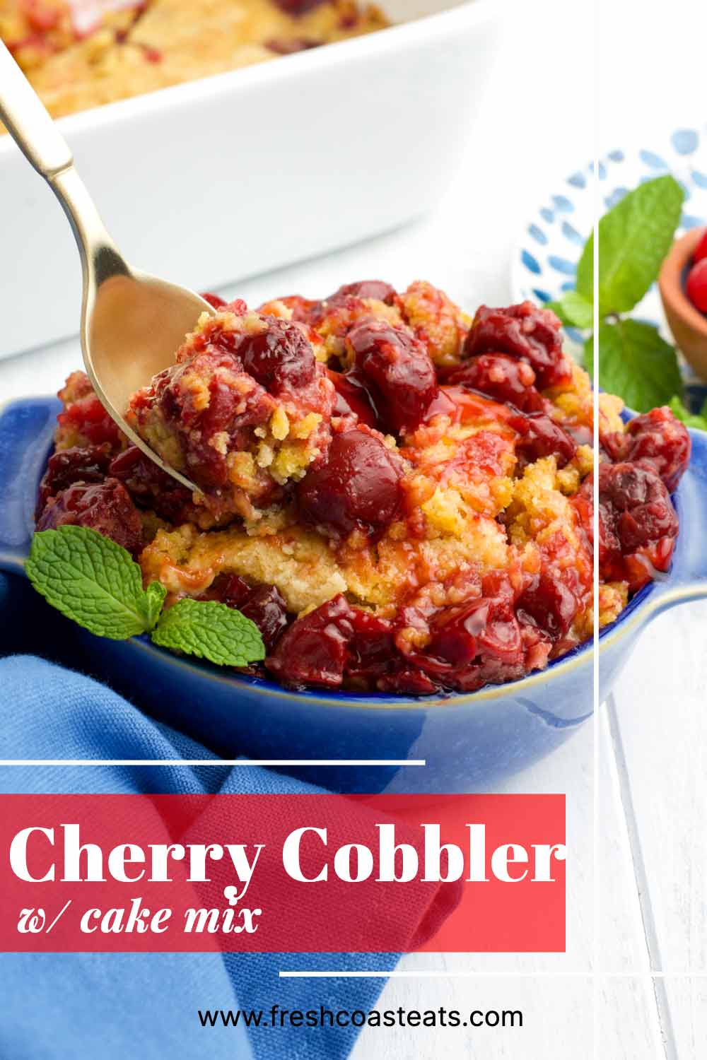 Cherry Cobbler with Cake Mix Fresh Coast Eats